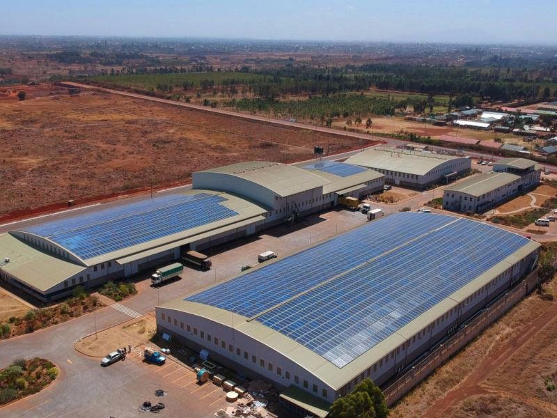 Grid-tie solar systemv on industries